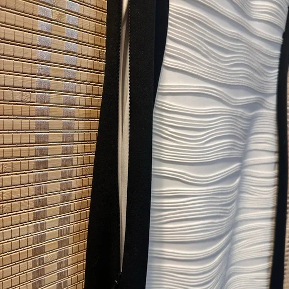 Calvin Klein Black and White Colorblock Midi Dress - Picture 5 of 6